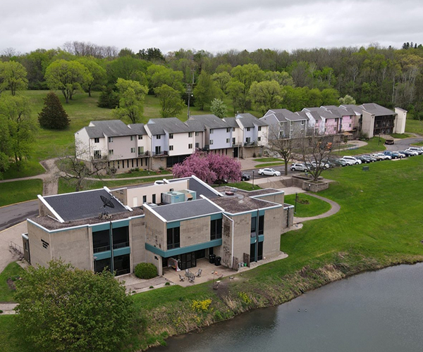 Drone image of Bear Creek Christian Church