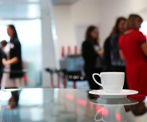 Coffee at group gathering